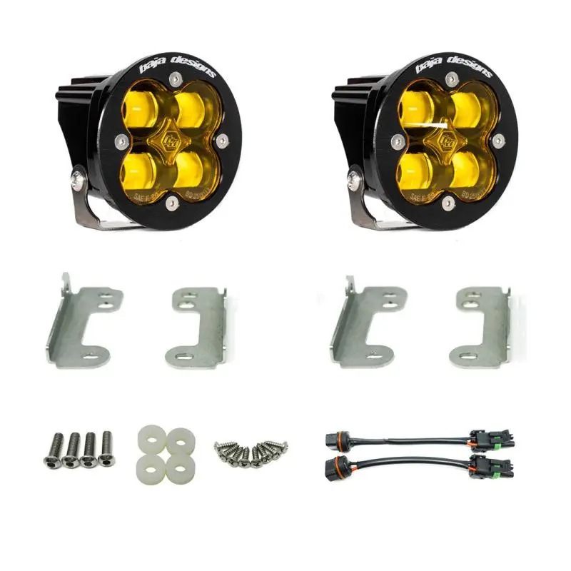 Baja Designs 2007-2018 Wrangler JL Rubicon Sport Fog Light Pocket Kit - Amber Reduced Price