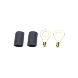 While Supplies Last QUICKCAR RACING PRODUCTS Ring Terminal 1/4in 18- 22 Ga w/Heat Shrink Pair 57-460