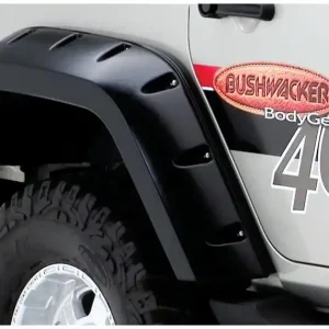 Bushwacker 10044-02 Max Coverage Pocket Style Fender Flares Fits Wrangler (JK) Best Price