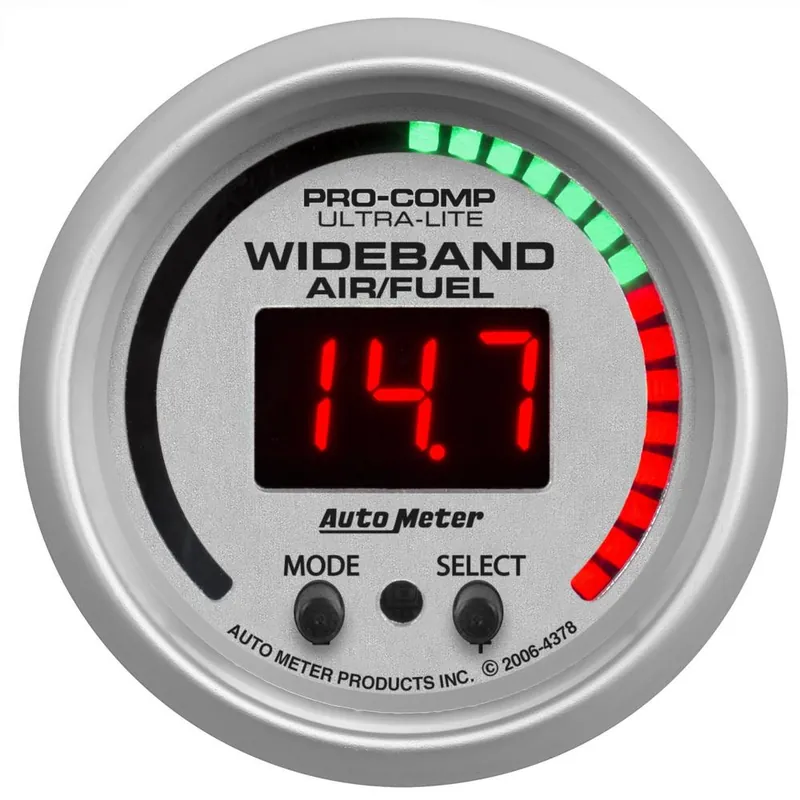 AutoMeter GAUGE, AIR/FUEL RATIO-PRO, 2 1/16", 10:1-20:1, DIGITAL W/ PEAK & WRN, New Release