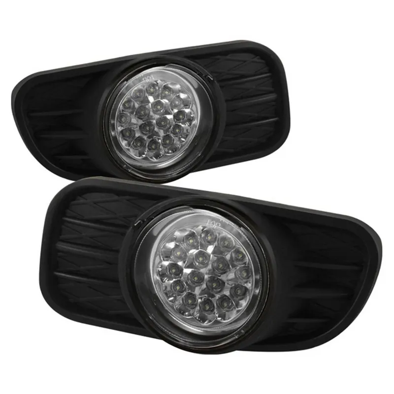 Warranty Included Spyder Jeep Grand Cherokee 99-04 LED Fog Lights w/Switch Clear FL-LED-JGC99-C