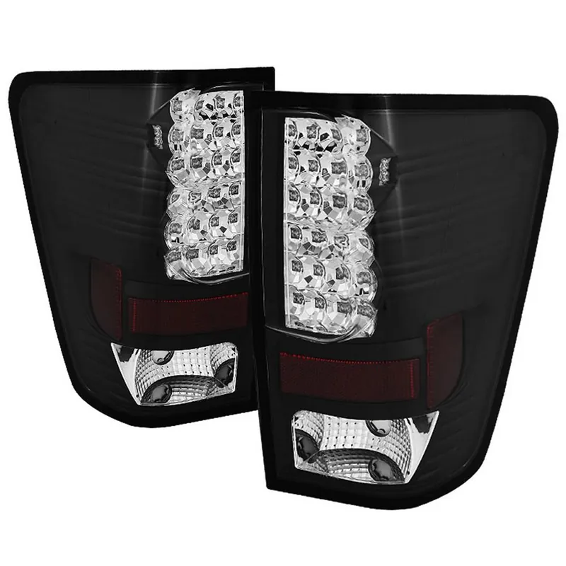 Spyder Nissan Titan 04-14 LED Tail Lights Black ALT-YD-NTI04-LED-BK Same Day Shipping