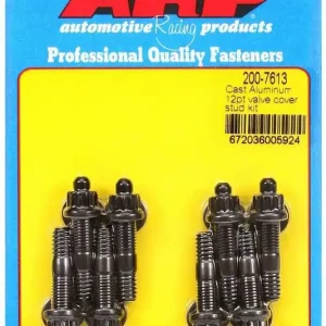 ARP Valve Cover Fastener Stud 12 Point Nuts Black Oxide 8 pc P/N 200-7613 Instant Buy