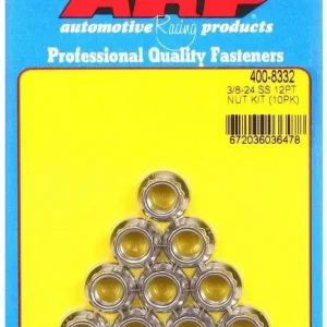 Weekend Sale ARP 12 pt Nut 3/8-24 in Thread Stainless 10 pc P/N 400-8332