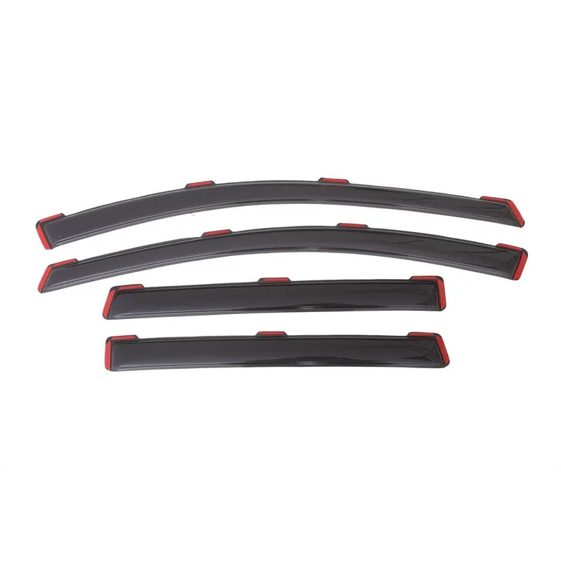 Weekend Sale Auto Ventshade Front / Rear In-Channel Ventvisor - Stick-On - Dark Smoke - Ford Escape 2013-19