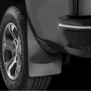 WeatherTech 19-c ram w/fender flare/lip molding no drill mudflaps black rear pair Budget