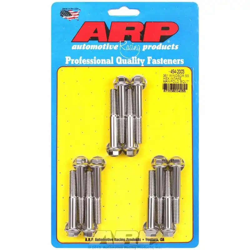 ARP Intake Manifold Bolt Kit - Hex Head - Polished - Small Block Ford Don’t Miss Out