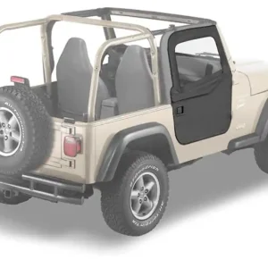 Bestop Inc. 97-06 jeep wrangler 2-pc full fabric door set-black denim Low Price