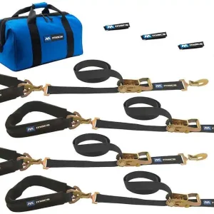 MACS CUSTOM TIE-DOWNS 4 Tie Downs Direct Hook & 4-24in Axle Straps MTD511618 Limited Time