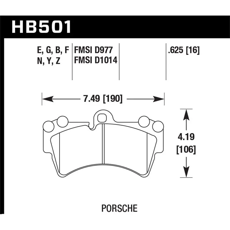 Hawk Performance HPS 5.0 Brake Pads (HB501B.625) Instant Buy