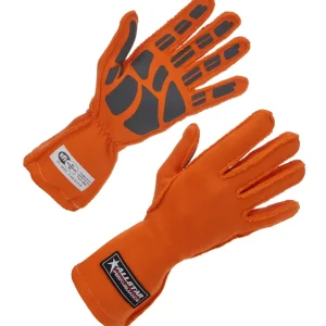 ALLSTAR PERFORMANCE Driving Gloves SFI 3.3/5 Outseam D/L SM Orange ALL916041 Discount
