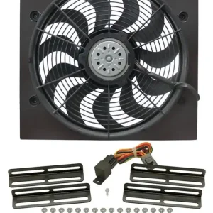 DERALE 17in High Output RAD Fan Single 2 Spd Puller 16919 Free Delivery