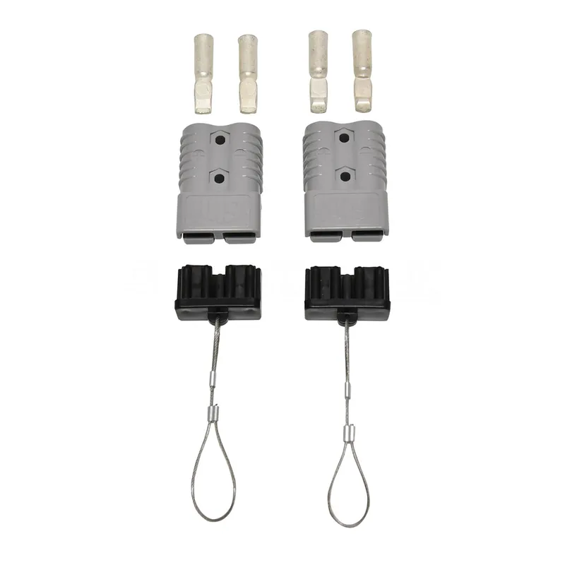 Top Pick Superwinch Battery Cable Connector - Quick Connect Plug - 2-4 Gauge - End Covers - 12V - Gray