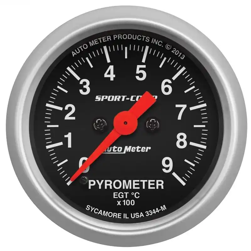 Money Back Guarantee AutoMeter Sport-Comp 52.4mm 0-900 Deg C Electronic Pyrometer Gauge (3344-M)