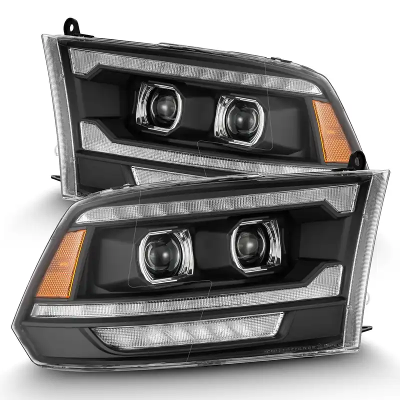 09-18 Ram Truck (MK II 5th Gen 2500 Style) LUXX-Series LED Projector Headlights Black Affordable