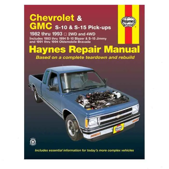 Warranty Included Haynes Repair Manual for 1983-1994 Chevrolet S10 Blazer