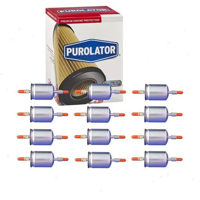 12 pc Purolator F65217 Fuel Filters for 043-1036 1X43-9155-A 1X43-9155-AA 2512-1074 25121074 25121082 25121129 25121353 25160729 25161062 25161333 25313359 3078 3199 33078 Trending