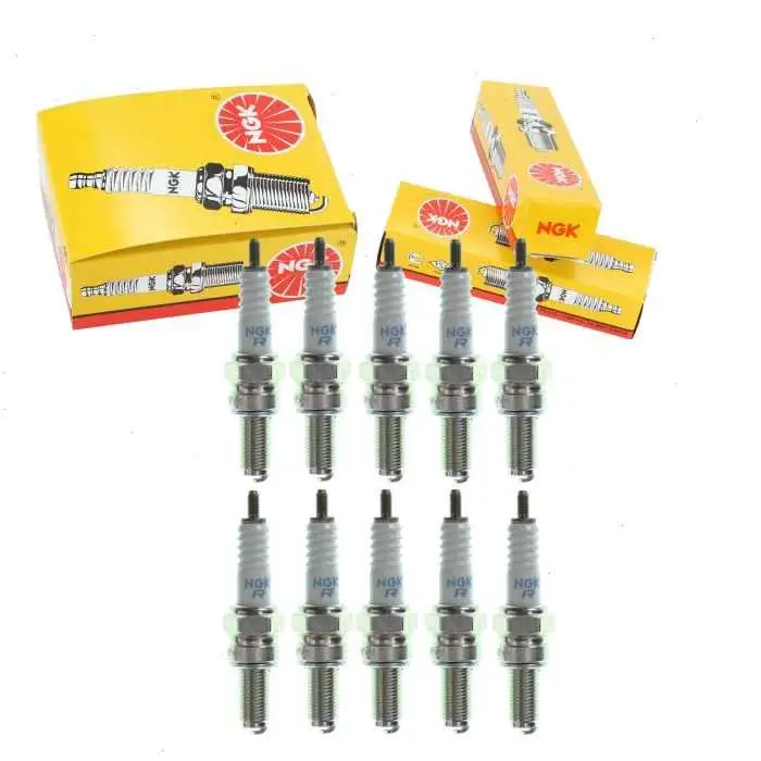 10 pc NGK Standard 6264 (CR10E) Spark Plugs for 09482-00460 4187 U31ESRN Ignition Wire Secondary Free Shipping