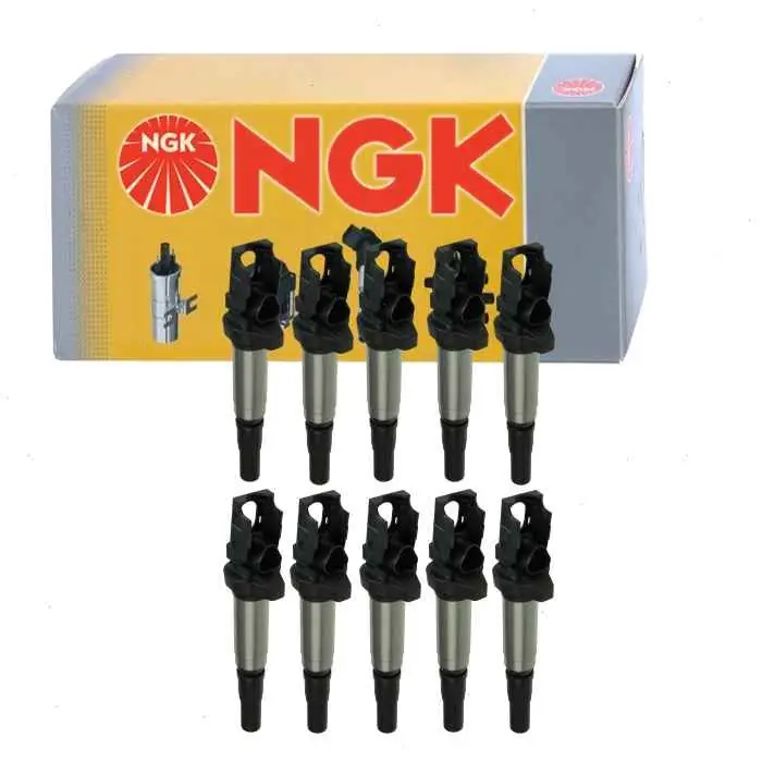 10 pc NGK 48705 (U5055) Ignition Coils for 00044 00124 0221504470 12 12 1 712 219 12 13 1 712 219 Weekend Sale