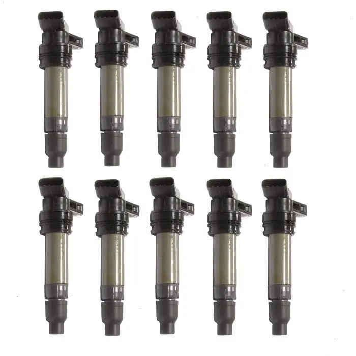 10 pc Hitachi Astemo IGC3892 Ignition Coils for 133892 30684245 306842450 6G9N12A366 LR002954 Spark Plug Wire Boot Latest